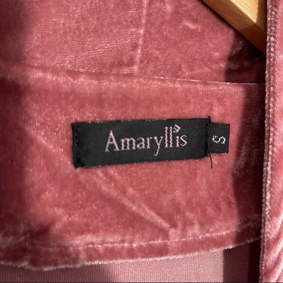 New Amaryllis Velvet Drape Open Front Cardigan - Picture 7 of 13